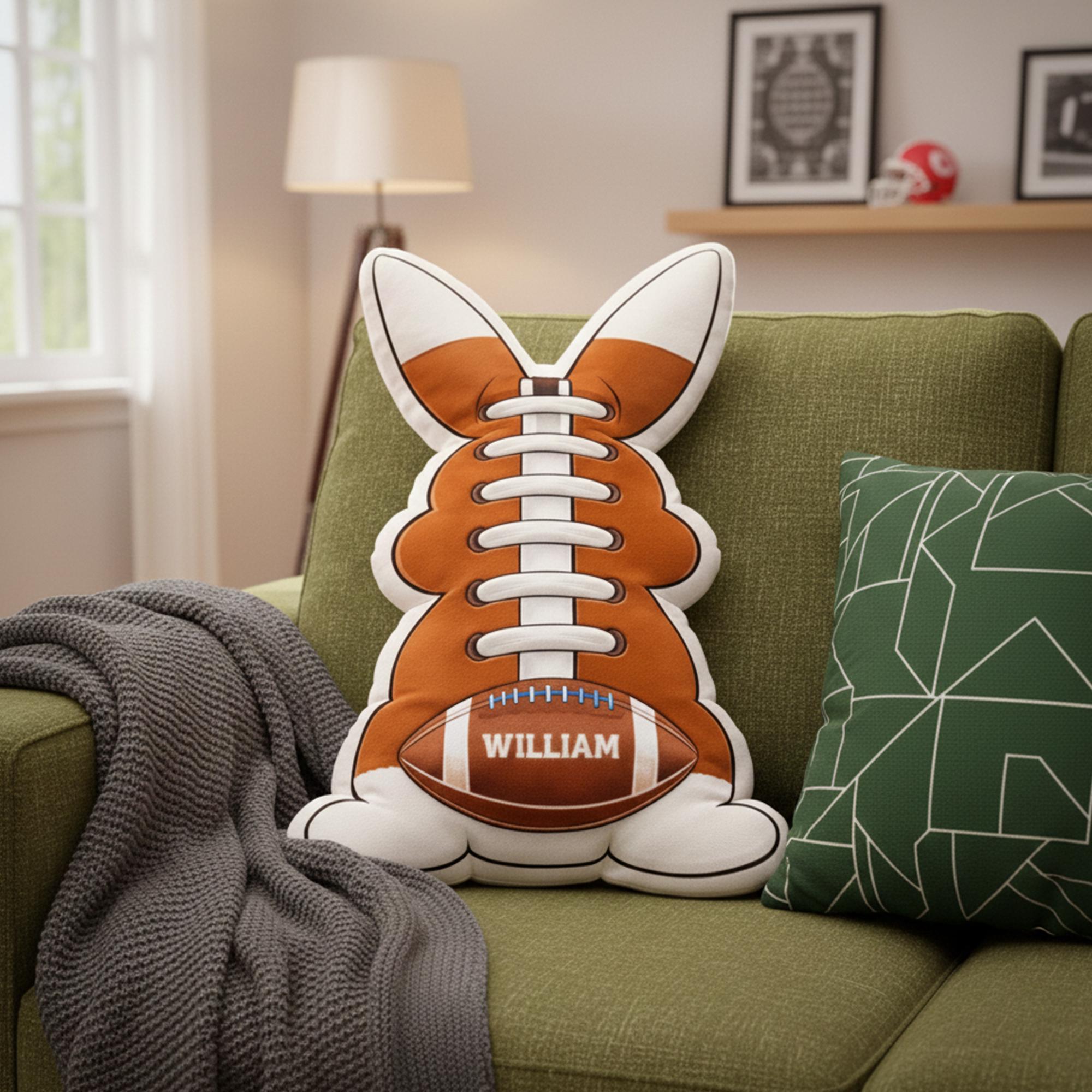 Personalized Bunny Football with Name For Kids 