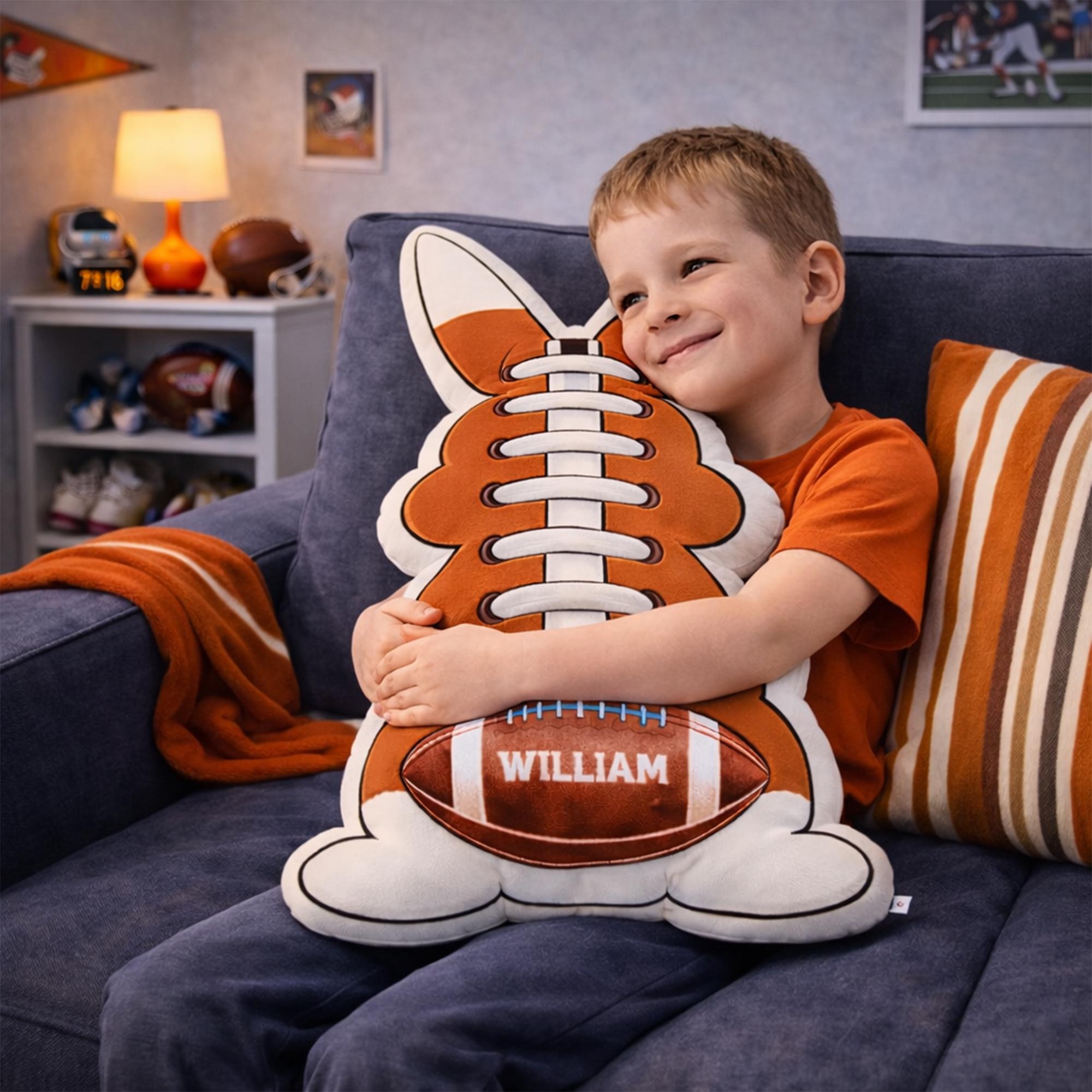 Personalized Bunny Football with Name For Kids 