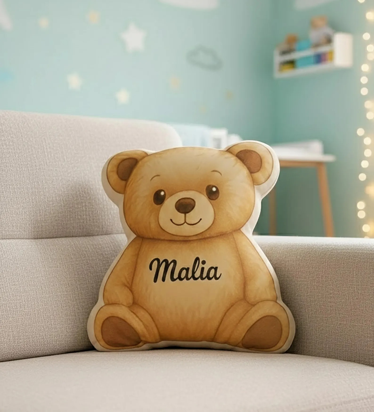 Personalized Teddy Bear Pillow
