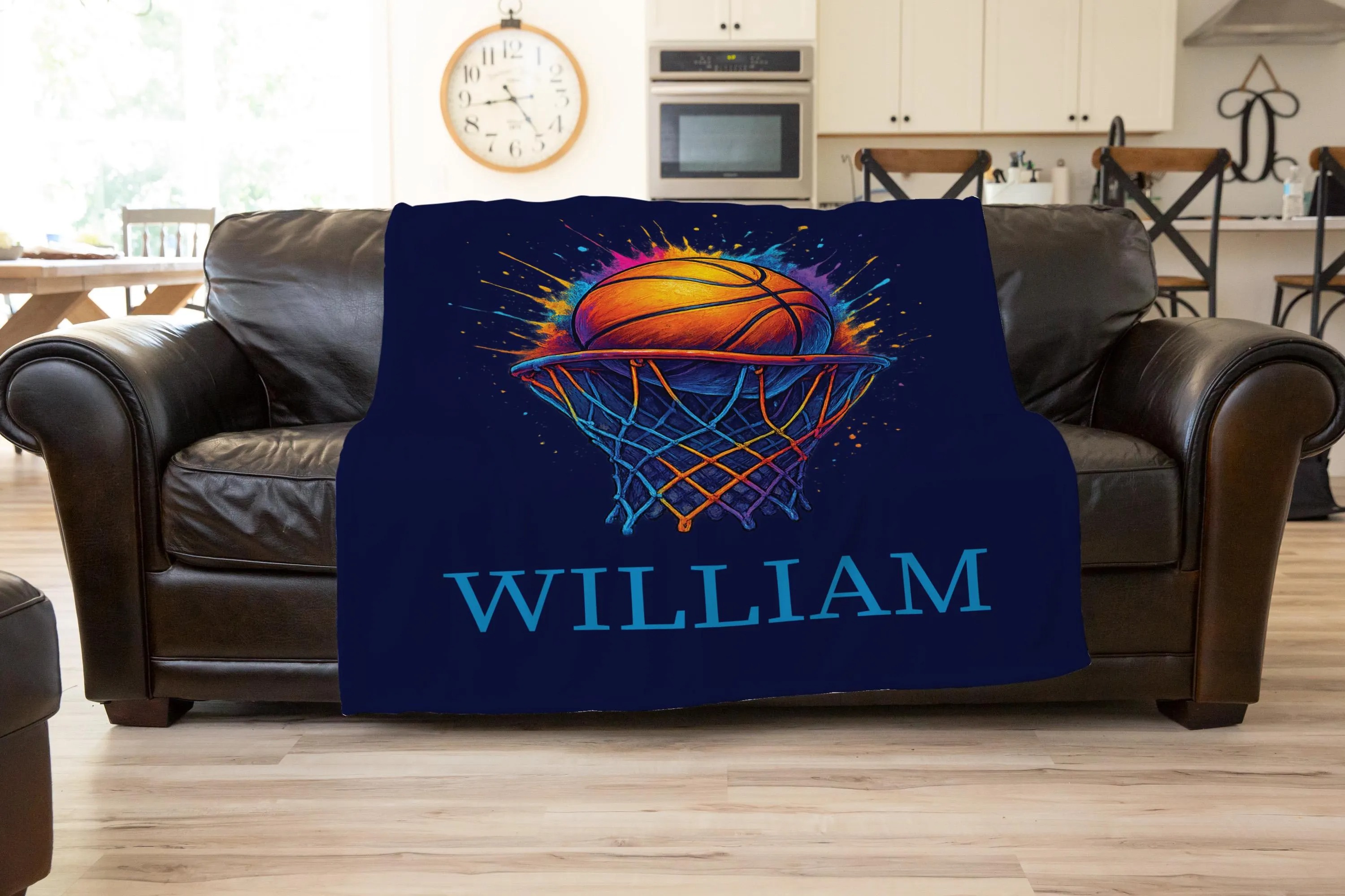 Personalized Basketball Blanket – Gift for Players, Fans And Coaches