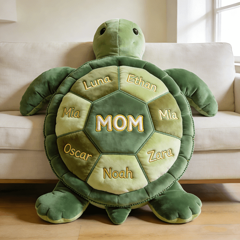 Personalized Turtle Pillow for Mother's Day Gift