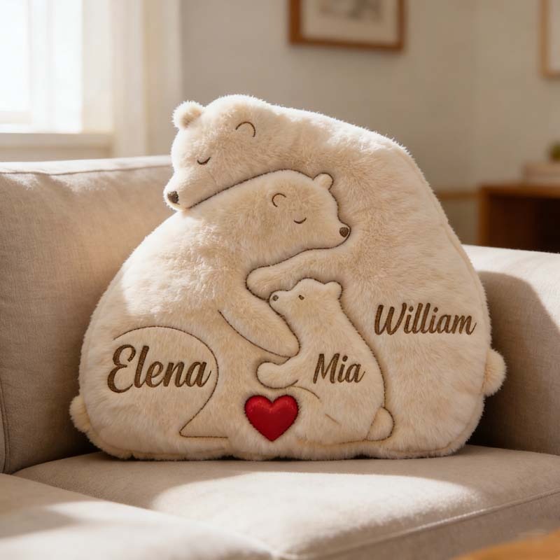 Personalized Family Puzzle Themed Pillow for Mother's Day Gift