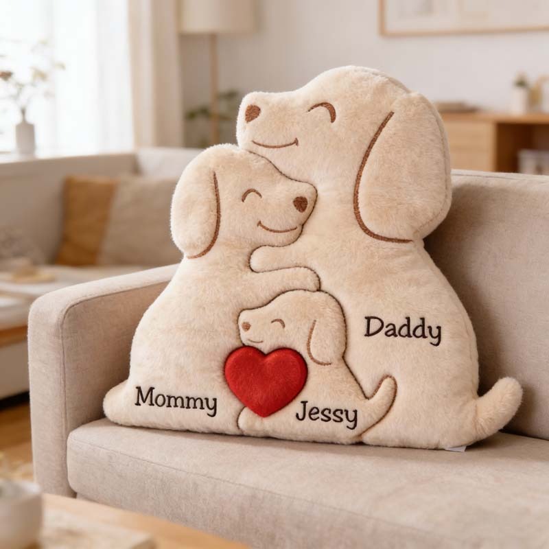 Personalized Family Puzzle Theme Pillow For Mother's Day