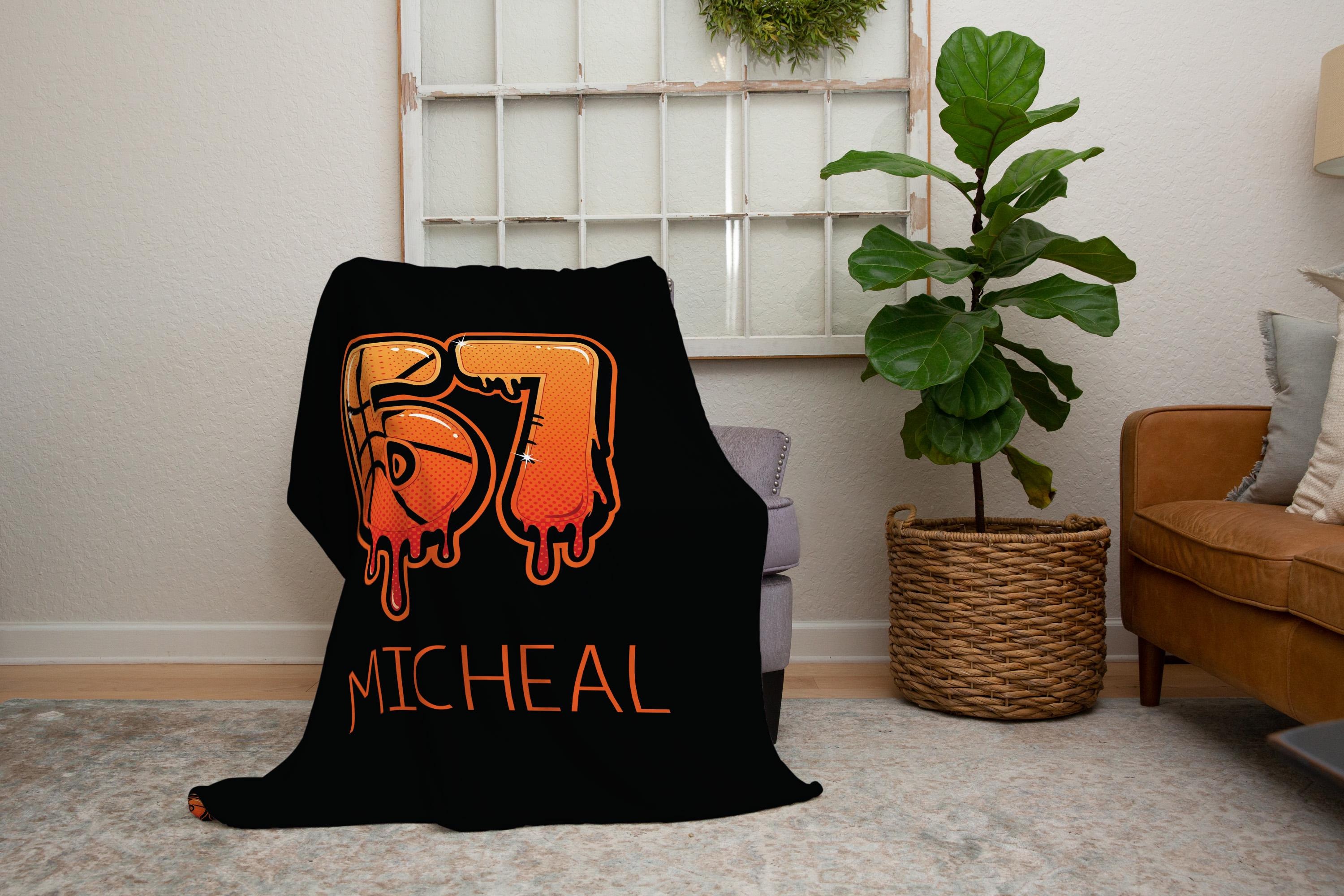 Personalized Name Basketball Blanket, Basketball Blanket, Basketball Gifts,Gift For Basketball Player,Basketball Team Gift
