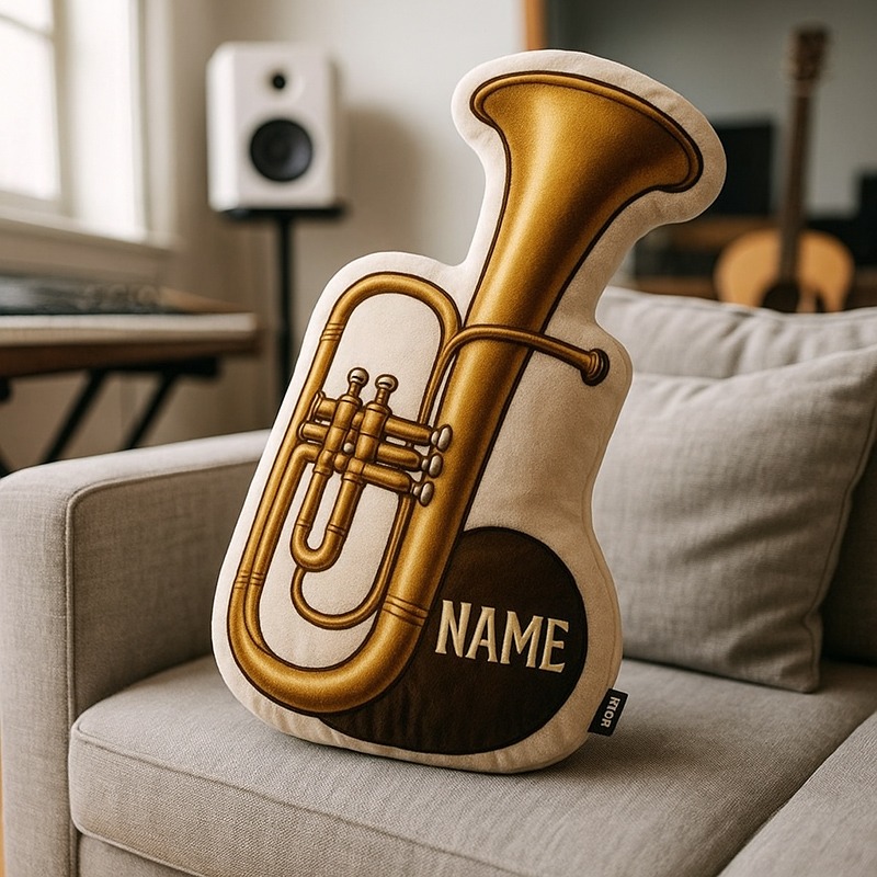 Personalized Musical Instrument Pillow For Music Lover