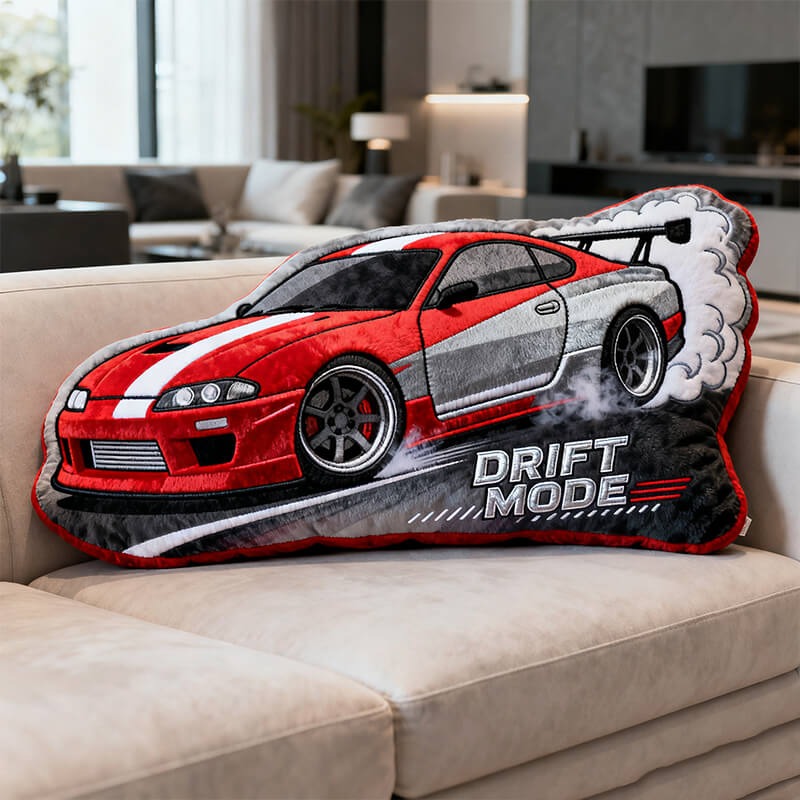 Personalized Racing Drift Themed Pillow For Racing Drift Lovers
