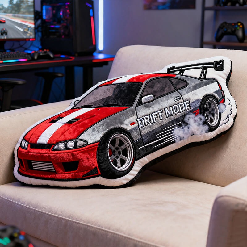 Personalized Racing Drift Themed Pillow For Racing Drift Lovers