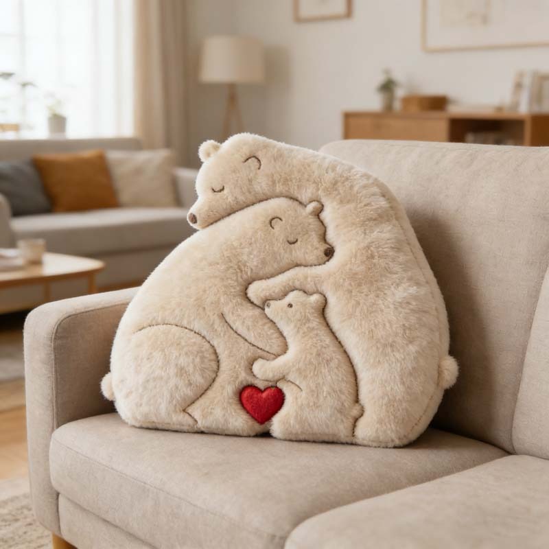 Personalized Family Puzzle Themed Pillow for Mother's Day Gift