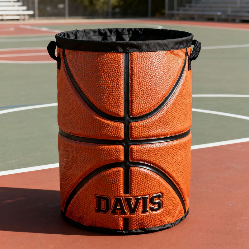 Personalized Basketball Storage Basket with Custom Name for Kids
