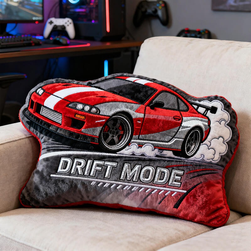 Personalized Racing Drift Themed Pillow For Racing Drift Lovers