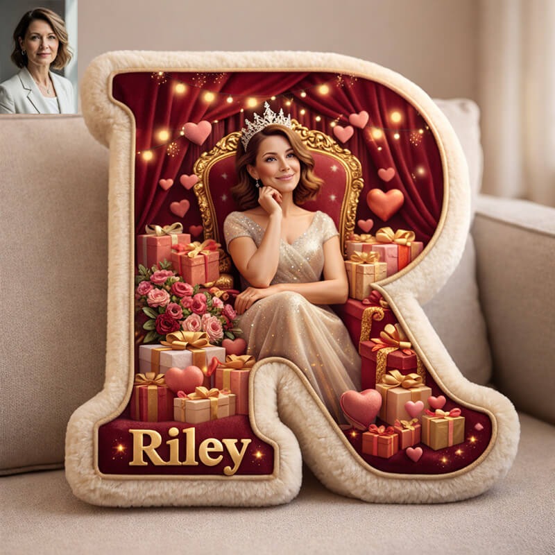 Personalized Mother's Photo & Initial Pillow Perfect Mother's Day Gift