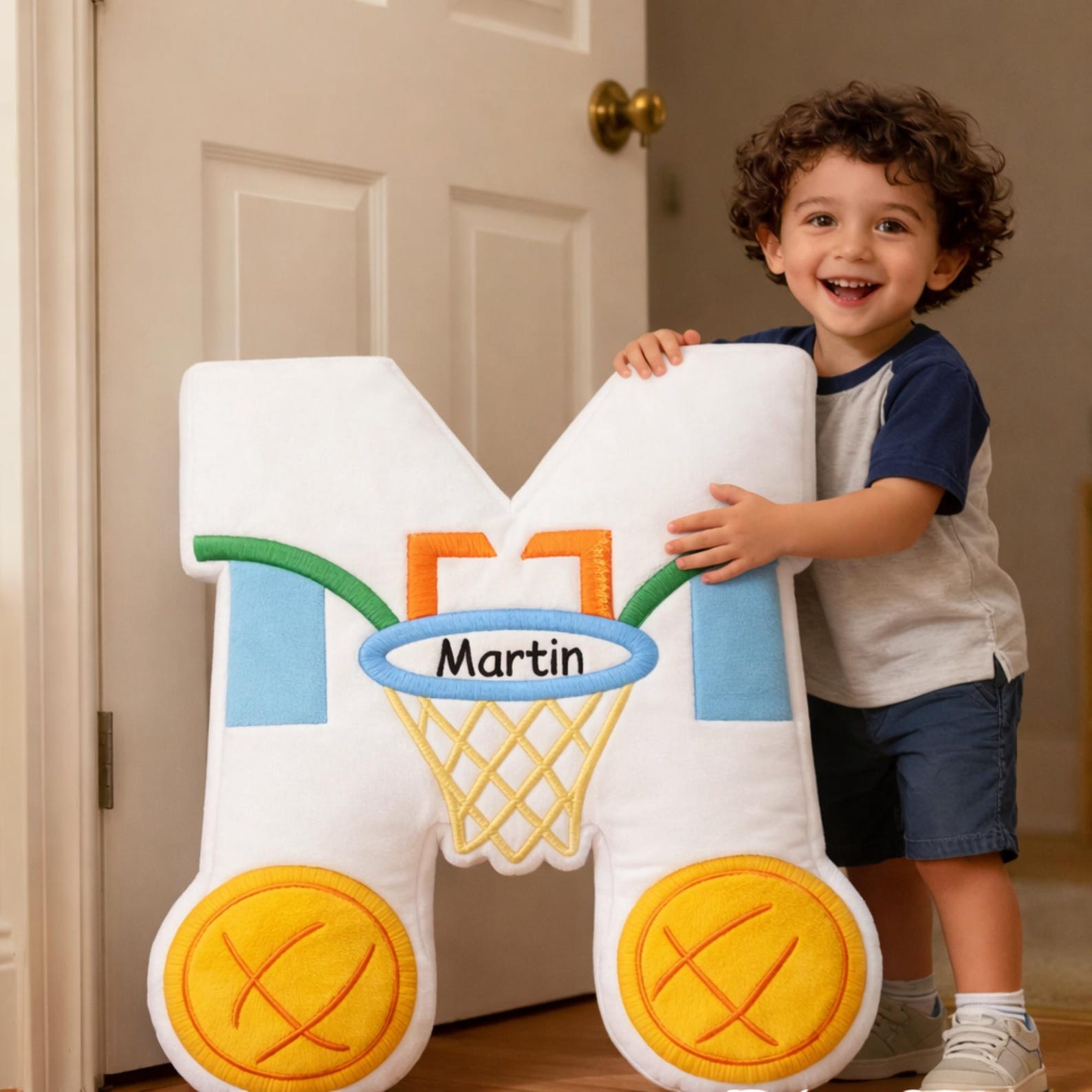 Personalized Basketball Letter with Name for Basketball Lovers