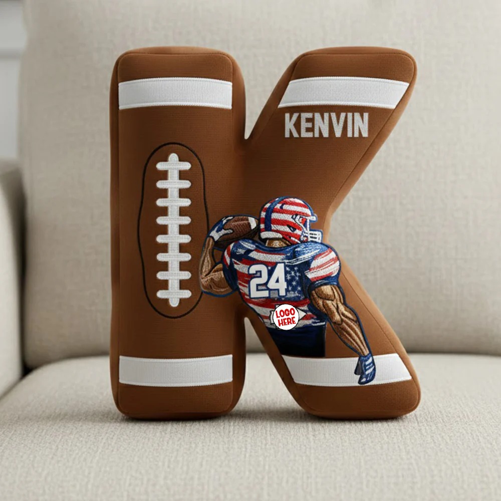 Football Print Pillow – Personalized Gifts For Football Lovers