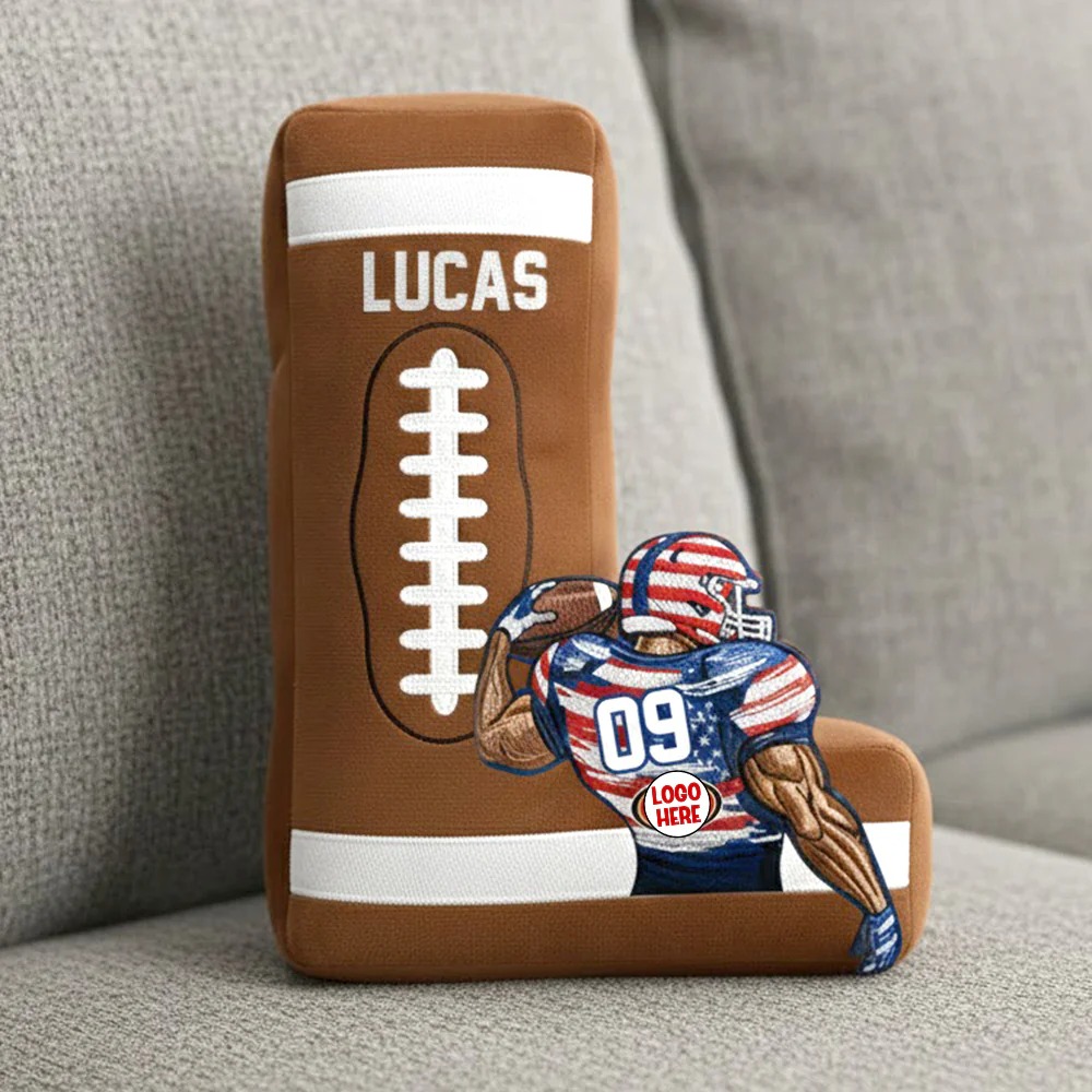 Football Print Pillow – Personalized Gifts For Football Lovers