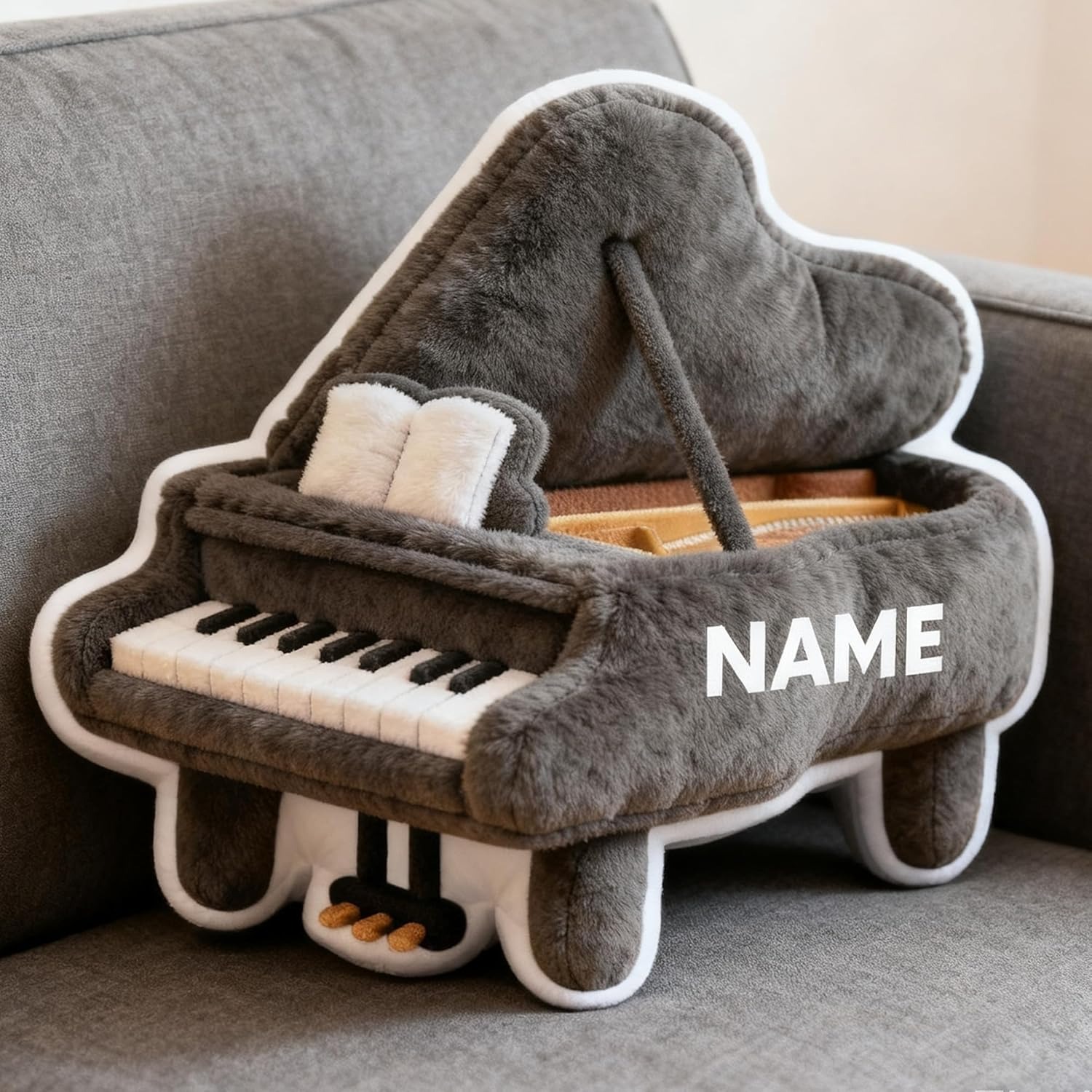 Personalized Piano Themed Name Pillows For Piano Enthusiasts