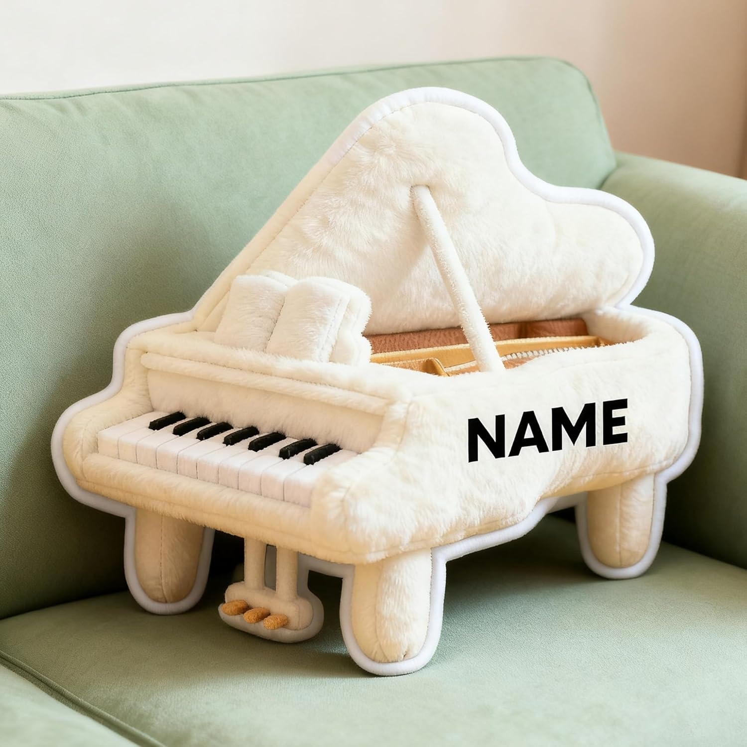 Personalized Piano Themed Name Pillows For Piano Enthusiasts