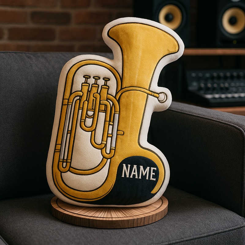 Personalized Musical Instrument Pillow For Music Lover