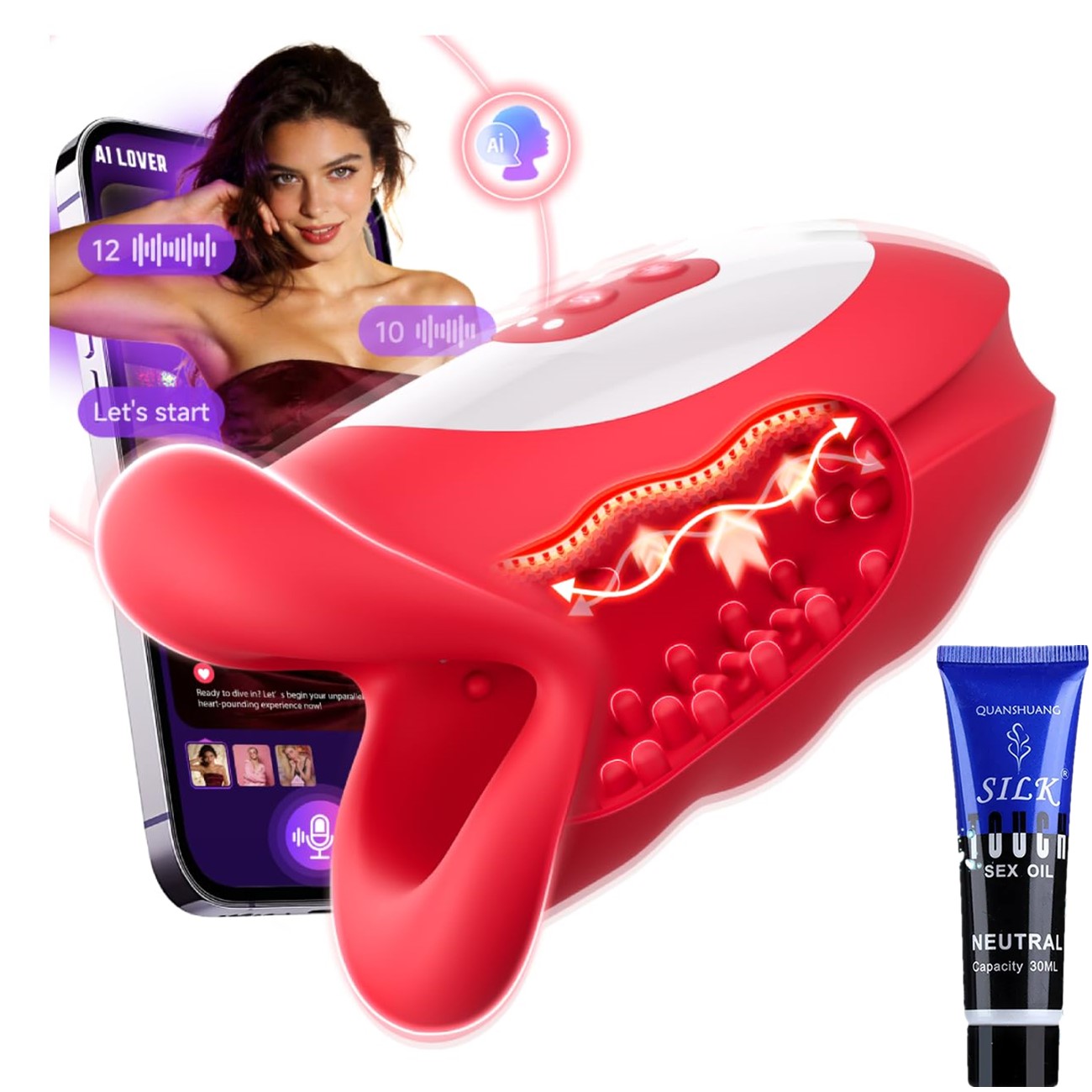 🔥 Seduvias™ 'Wave Surge' Male Masturbator 💥 Crafted for Long Nights 💪 Made to Impress