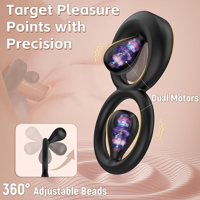 🔥2025 Special Launch Supreme Leader - 💖8-shaped Vibration Ring - Double The Pleasure, Double The Power
