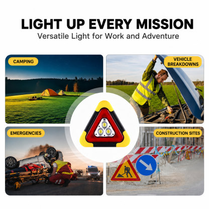 🚗 Super Value Deal – 48% OFF 🆘 3-in-1 LED Emergency Light – Perfect for breakdowns, camping, and travel! Combines a warning light, work light, and power bank in one 🔦🔋