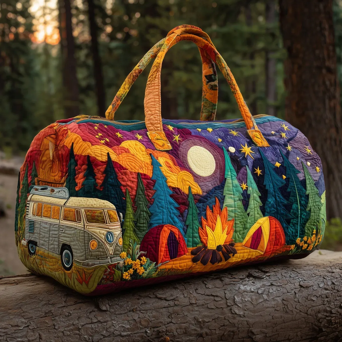 Hippie Journey Quilted Duffle Bag-Fashion Trends in 2026