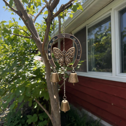 Horseshoe Butterfly Wind Chime🦋🐎 