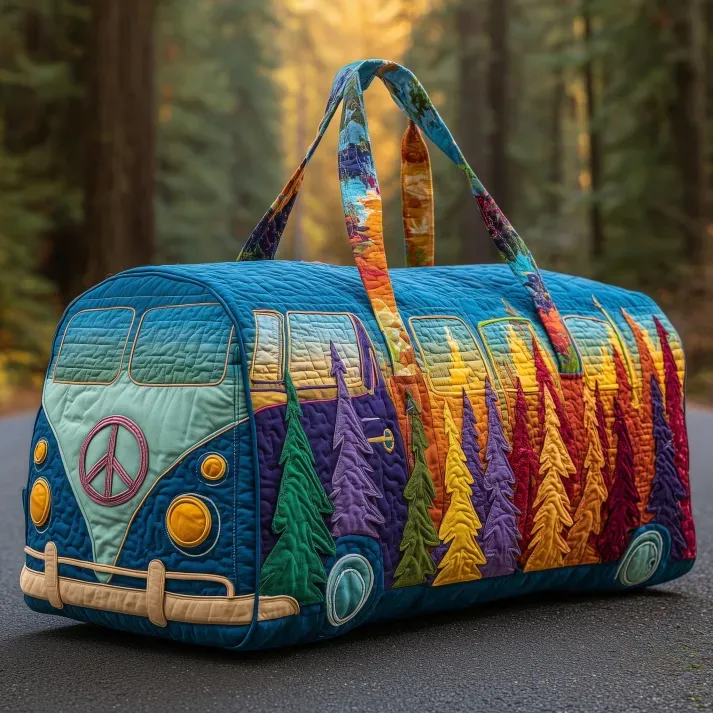 Hippie Journey Quilted Duffle Bag-Fashion Trends in 2026