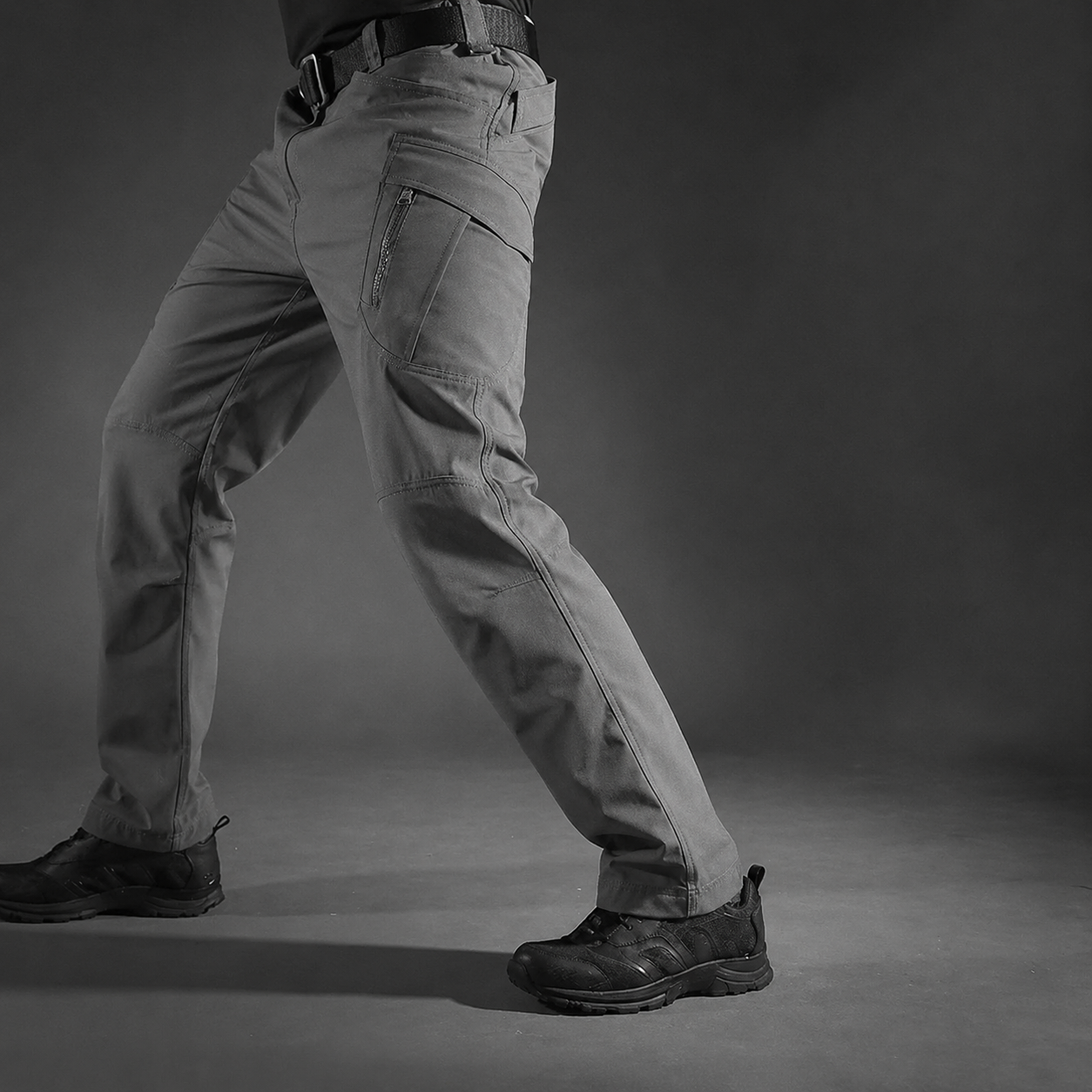 Lightweight Waterproof Ripstop Pants With 8 Pockets, Elastic Waistband-Unisex Stretch Fit