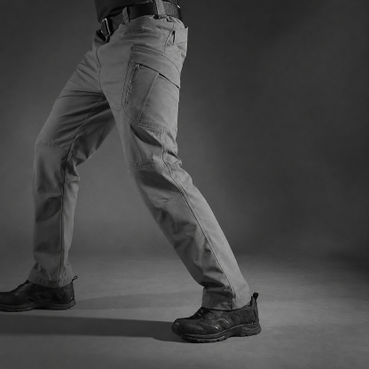 Lightweight Waterproof Ripstop Pants With 8 Pockets, Elastic Waistband-Unisex Stretch Fit
