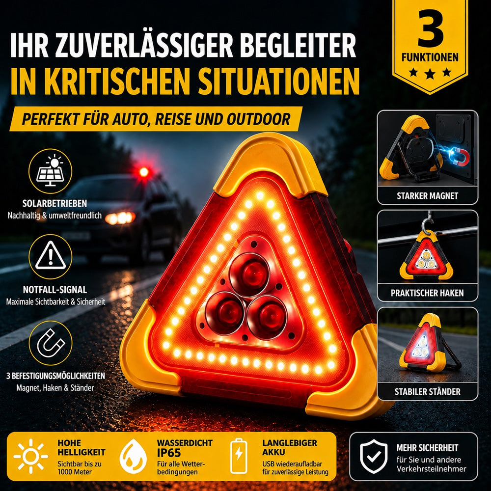 🚗Großes Sonderangebot – 49% Rabatt🆘 3-IN-1 LED-Notfalllicht – für Pannen, Camping & Reisen! Warnlicht, Arbeitslicht & Powerbank 🔦🔋