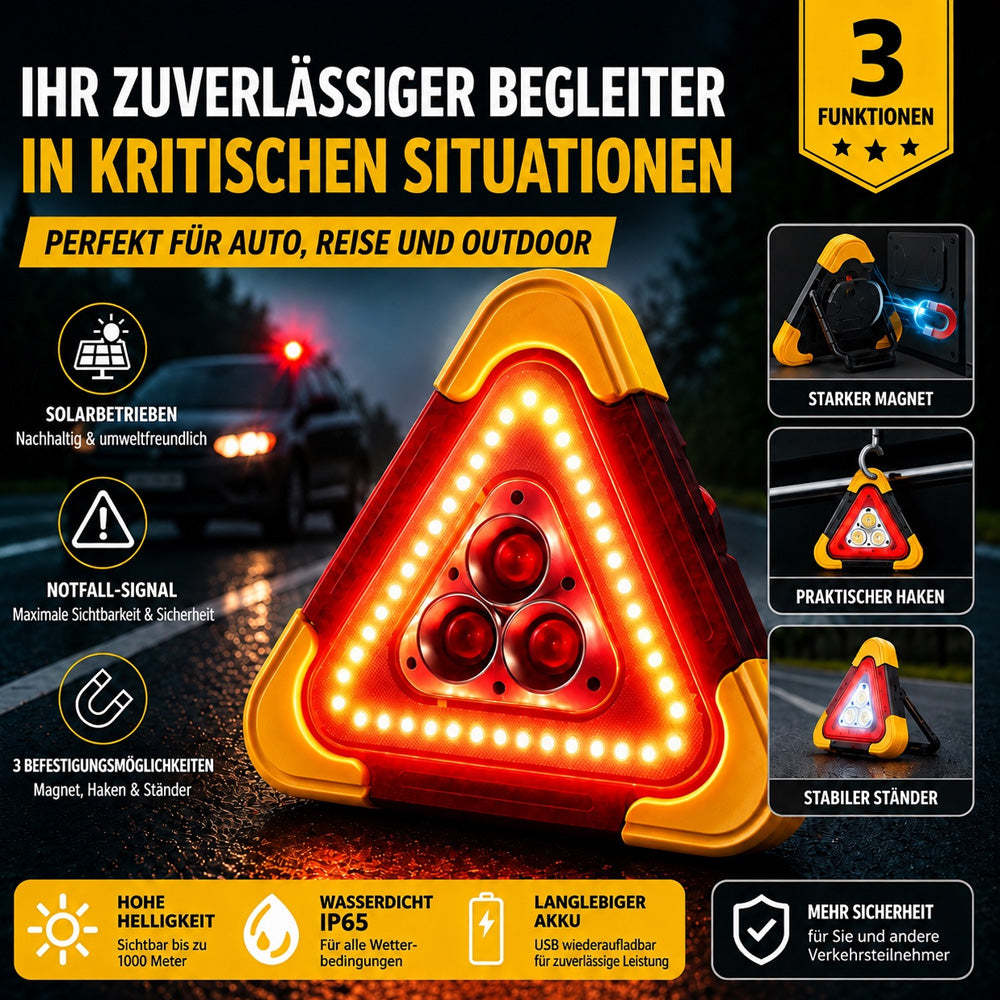 🚗Großes Sonderangebot – 49% Rabatt🆘 3-IN-1 LED-Notfalllicht – für Pannen, Camping & Reisen! Warnlicht, Arbeitslicht & Powerbank 🔦🔋