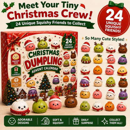 🎁24 Days of Mini Squishies Cute 2026 Advent Calendar – Cute 2026 Advent Calendar with Daily Dumpling Surprises