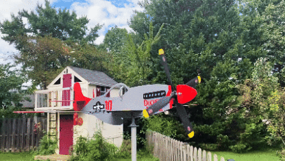 ✈️ Handcrafted Military Aircraft Weathervane — Aviation Decor That Moves With The Wind