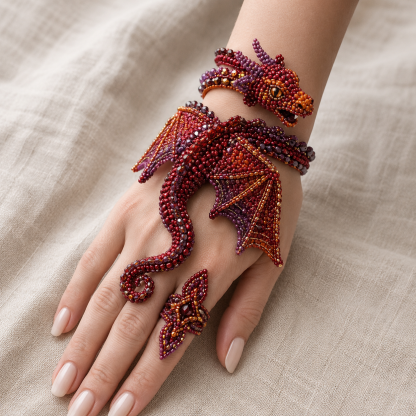 🔥  NEW ARRIVAL✨ DIY Beaded Hand Bracelet Kit – Create Your Own Wearable Art
