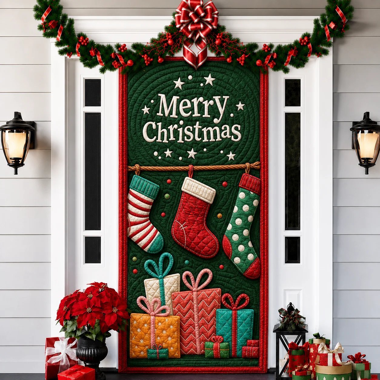 2026 3D Christmas front door decoration