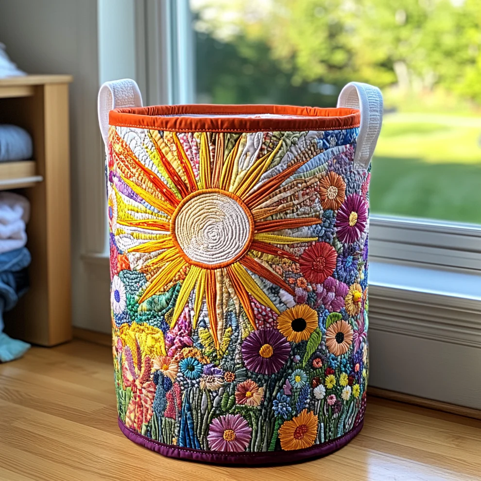 Hot Seller Quilted Laundry Basket | Animals Plants