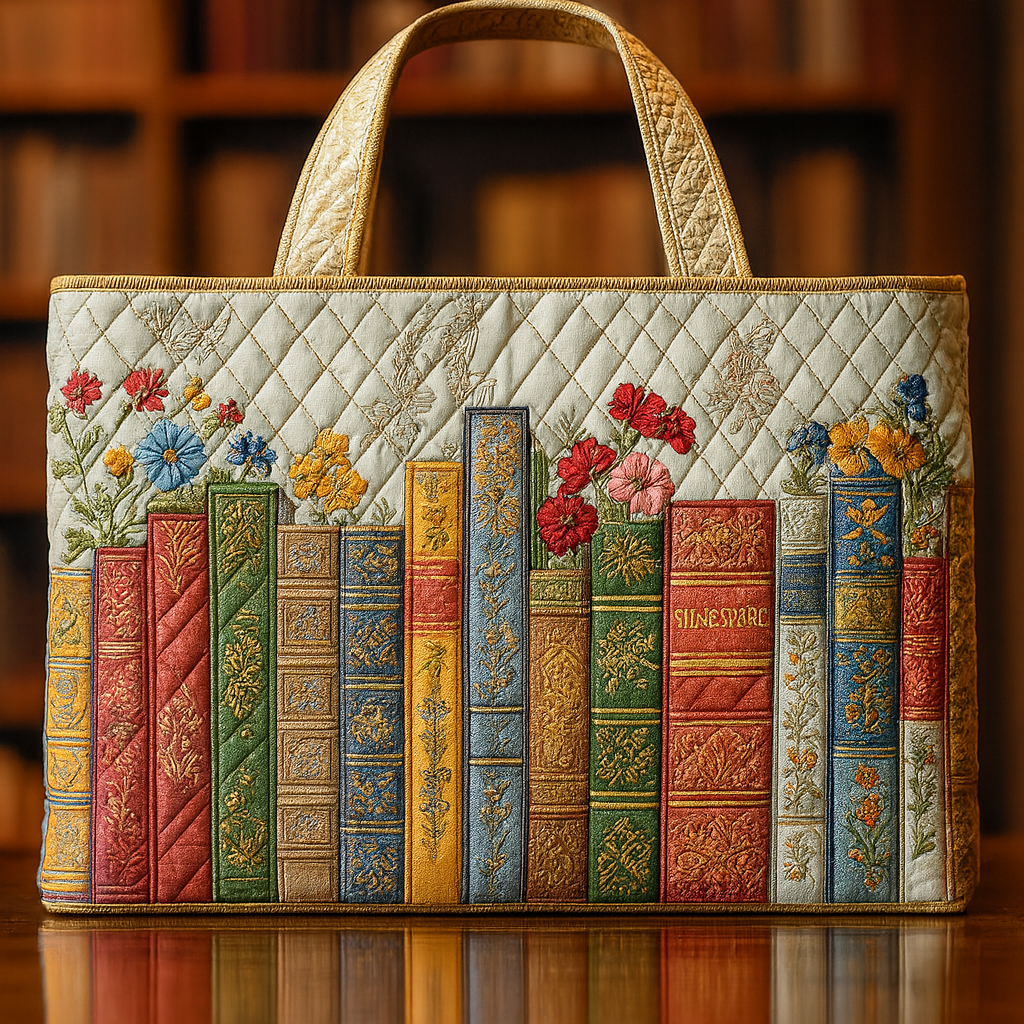 Where Time Blooms Between the Books Tote Bag 📚✨