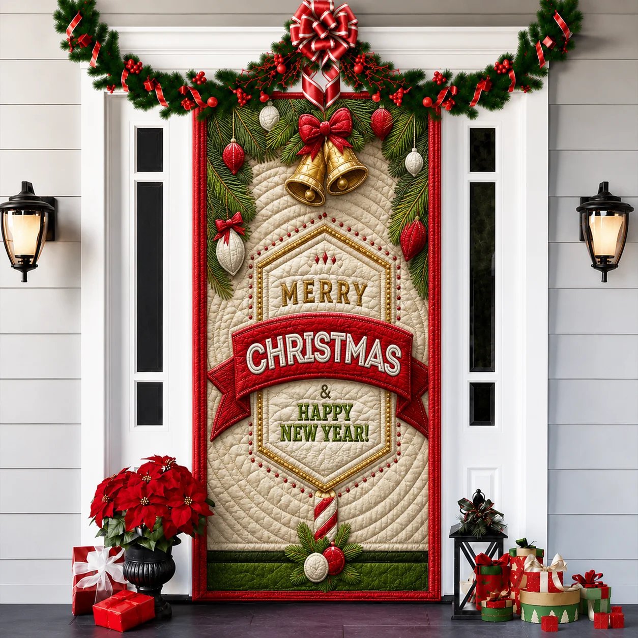 2026 3D Christmas front door decoration