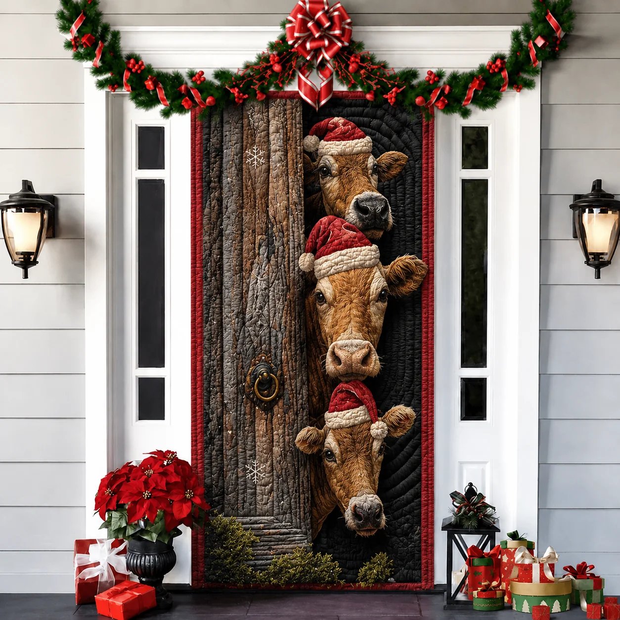 2026 3D Christmas front door decoration