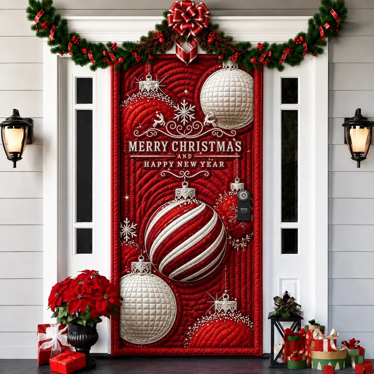 2026 3D Christmas front door decoration