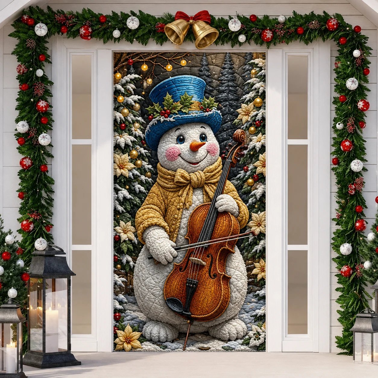 2026 3D Christmas front door decoration