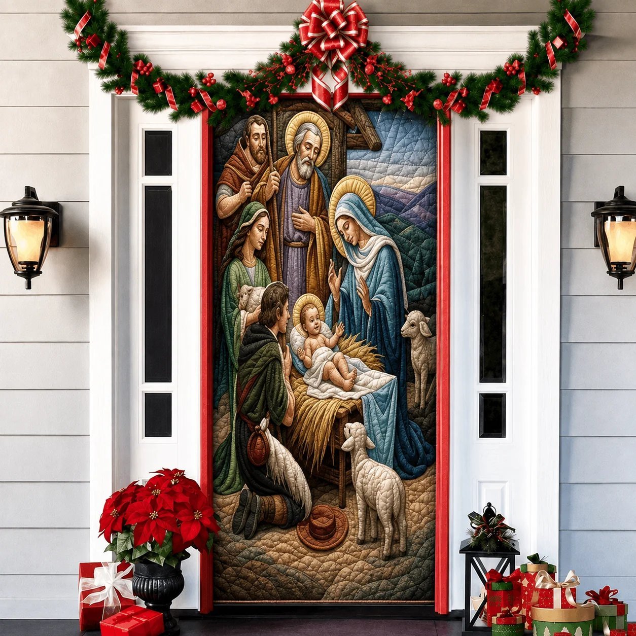 2026 3D Christmas front door decoration