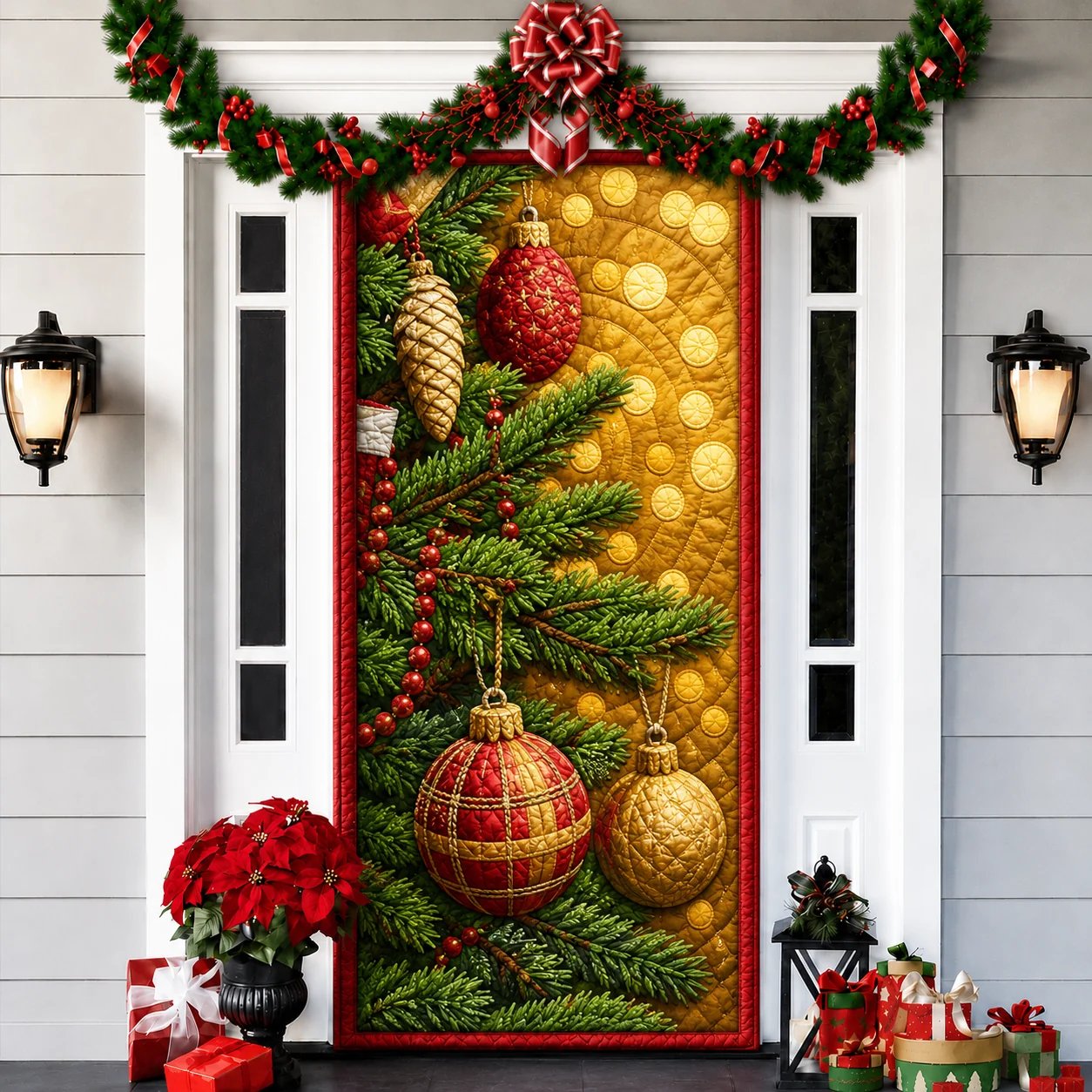 2026 3D Christmas front door decoration