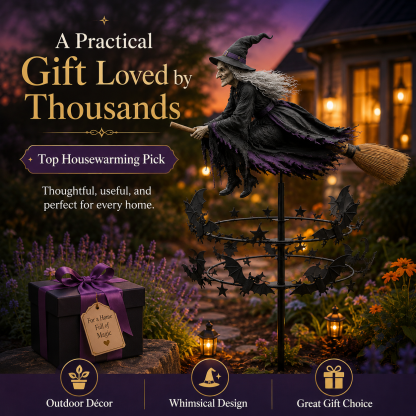 🔥 Halloween Early Bird Special 🧙‍♂️ The Enchanted Witch Garden Wind Spinner