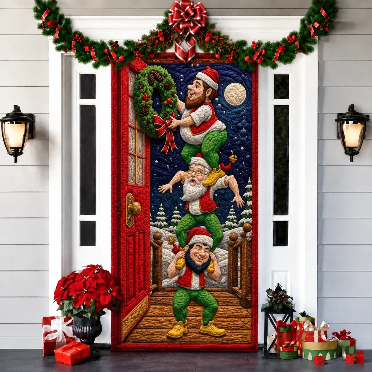 2026 3D Christmas front door decoration