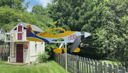 ✈️ Handcrafted Military Aircraft Weathervane — Aviation Decor That Moves With The Wind