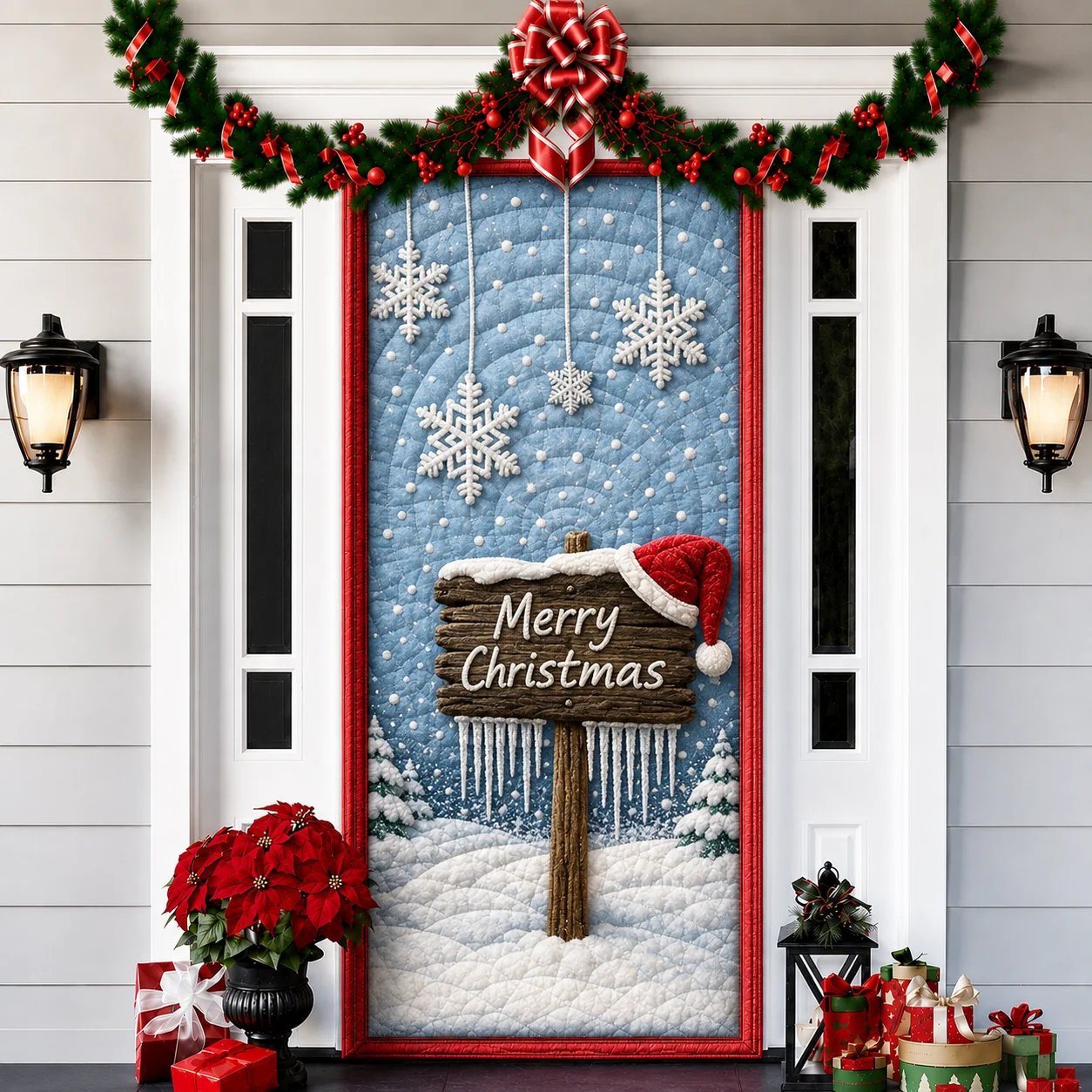 2026 3D Christmas front door decoration