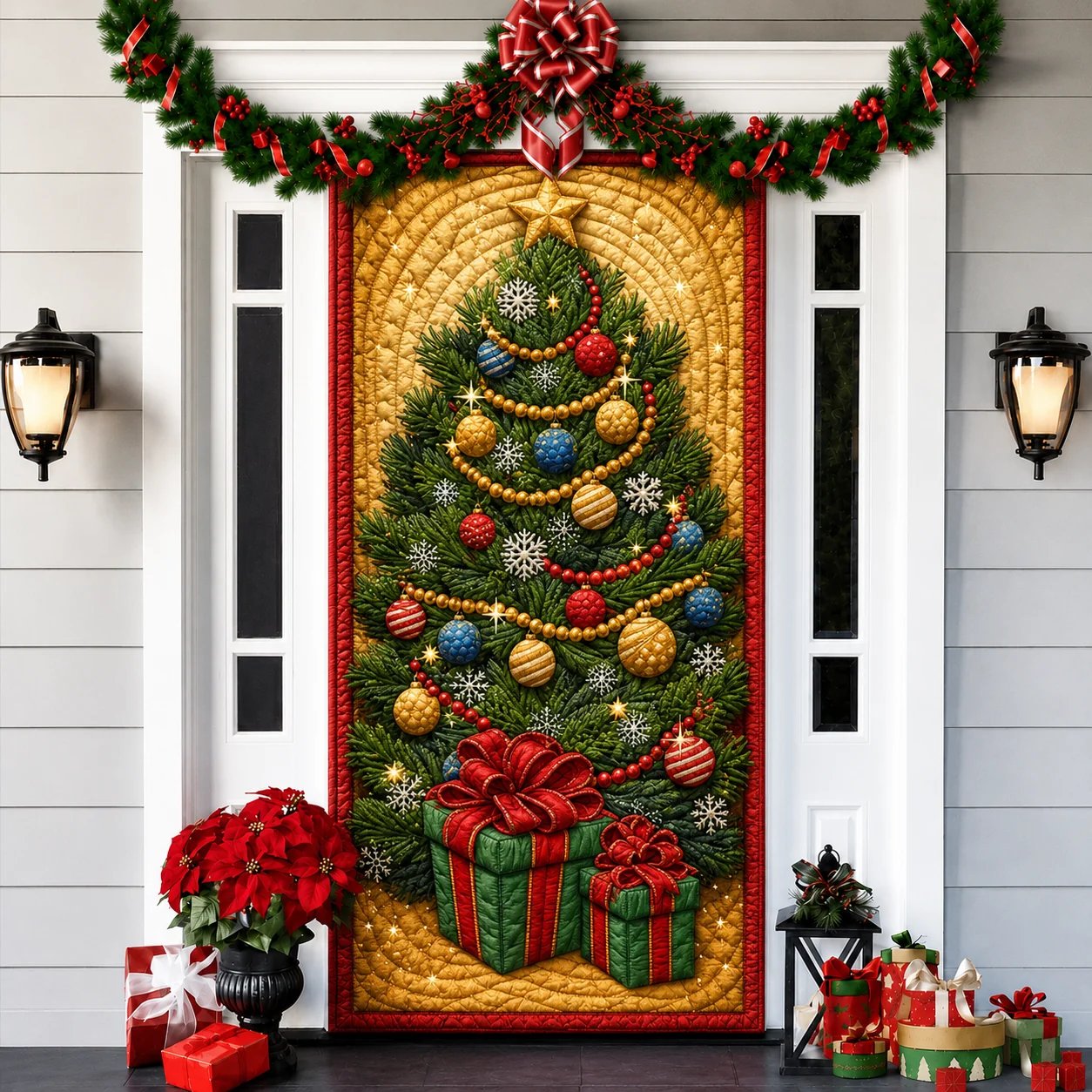 2026 3D Christmas front door decoration