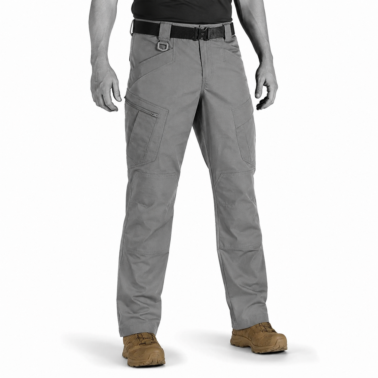 Lightweight Waterproof Ripstop Pants With 8 Pockets, Elastic Waistband-Unisex Stretch Fit