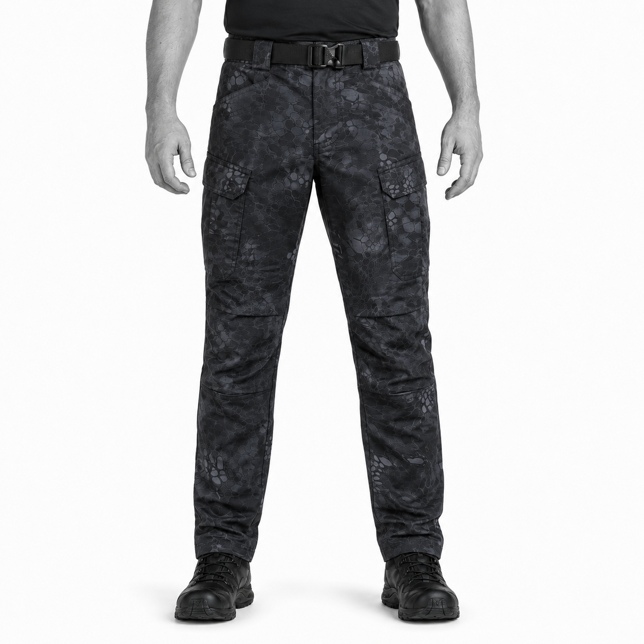 Lightweight Waterproof Ripstop Pants With 8 Pockets, Elastic Waistband-Unisex Stretch Fit